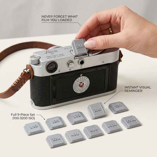 Leica ISO film speed hotshoe cover (hot or cold shoe)