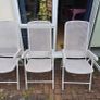 White outdoor chair Image 2