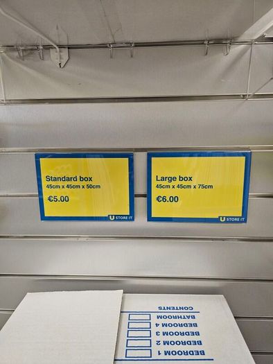 Cardboard boxes