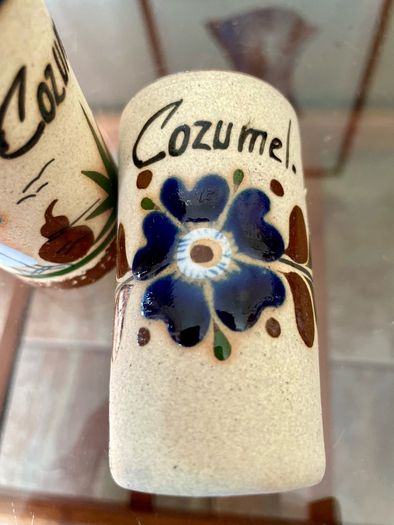 Stoneware Tequila Shot Glasses Tonala Mexico