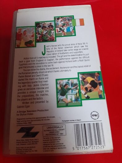 Official Fifa tape Italia 90 Jack's heroes