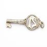 Vintage Sterling Silver 21st birthday Lucky Key Charm Image 3