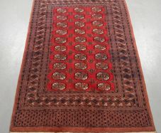 Beautiful Vintage Bokhara Hand Knotted Pakistani Rug
