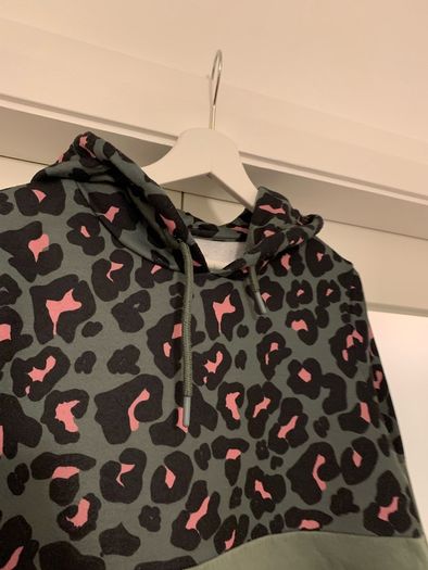 Next Khaki Green & Pink Womens Hoodie
