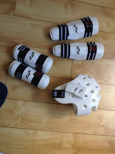 Shin & Forearm Protection and foam hood