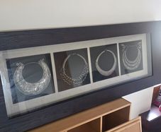 Large Framed Tribal Jewelry Wall Art