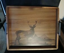 Beautul New Wooden Stag Tray