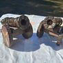 2 X 10" Wooden Desk Cannons Image 2