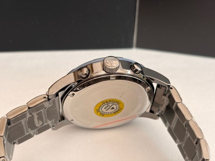 BOSS by Hugo Boss Grey Steel Olive Green Dial Solar-Chronograph Men's Watch - 1514034
