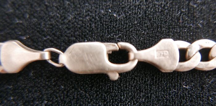 Vintage Solid Gold 9 Ct  Gold  375 Identity Men's Bracelet