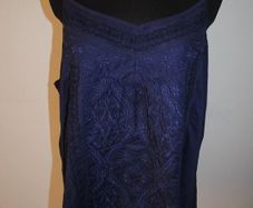 Next navy embroidered strappy top size UK20 EU48 Postage included