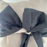 Kylie Minogue Taupe/Black Bow Cushion Image 2