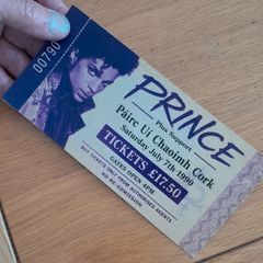 Prince Souvenir Ticket Pairc Ui Chaoimh 1990