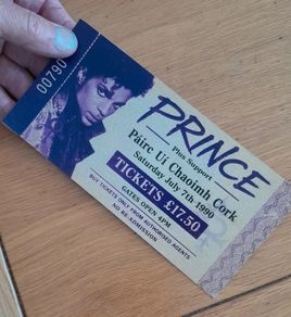 Prince Souvenir Ticket Pairc Ui Chaoimh 1990