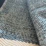 New 100% cotton turquoise marl and ecru 120cm x 160cm throw Image 7