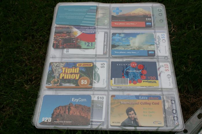 Vintage Call Cards collection of  over 300  international calling cards