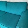 DFS 3 Seater Sofa Turquoise Image 2
