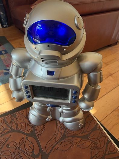Retro Talking Robot Savings Bank