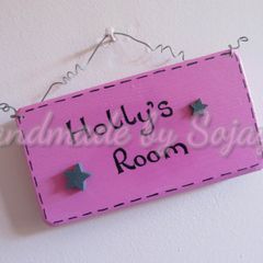PERSONALISED Name Bedroom Door Plaque Sign Boys / Girls