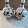 2 AT  15.00  Euro EACH Vintage Benegiamo Handmade Italian Ceramic Olive Oil Terracotta Bottle With Cork Image 6
