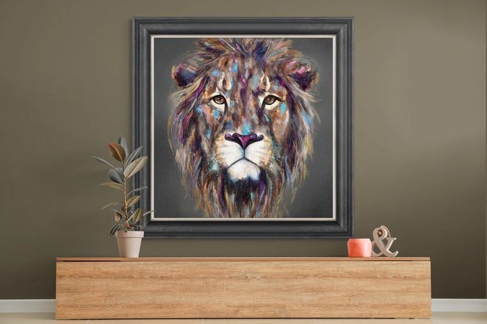 Brand New - Artko Kendi Lion - Large Framed Picture