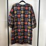 YMC Oversize Balloon Dress Sz 8UK 4US S Plaid Patchwork Soft Puff Sleeves Casual Image 2