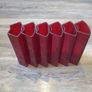 Red Glass vase set Image 2