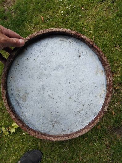 large esso petrol drum