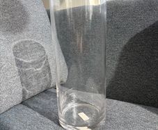 Tall glass vase from Dunnes