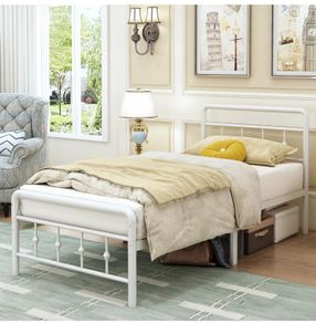 3ft Single Bed Frame with Victorian Headboard and Footboard