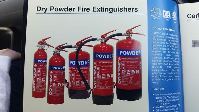 2kg powder extinguisher and fire blanket