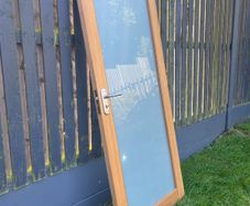 Solid Oak NM6G Frosted Glass Door