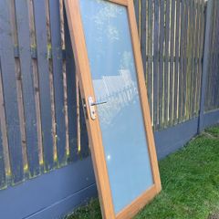 Solid Oak NM6G Frosted Glass Door