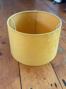 Gold coloured lamp shade