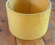 Gold coloured lamp shade