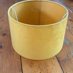 Gold coloured lamp shade