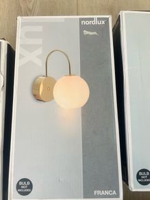 Nordlux Franca Wall Lamp Brass Brand New 25 Each