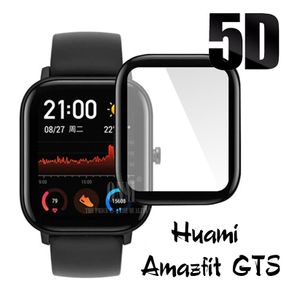 Full Coverage Screen Protector film for Huami Amazfit GTS Watch Soft Round Screen Protector Cover Accessories (Not Glass)