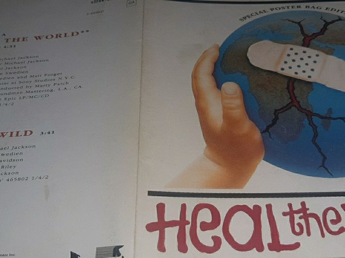 record heal the world single
