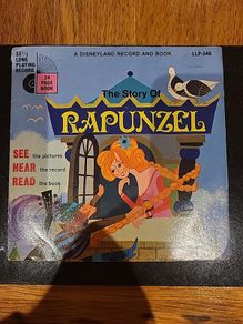 Disney Rapunzel 1971 Record And 24 Page Book