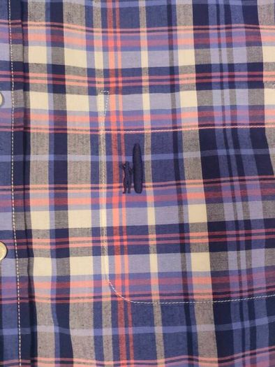New Johnnie-O Button Down Check Shirt Mens Medium RRP 98