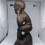 Pair of Vintage Handcarved Wooden African Tribal Figures ( Male ) Image 4
