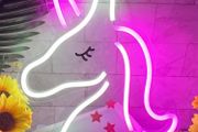Unicorn Neon Light - 3D Novelty Acrylic Unicorn Light for Wall Decor, USB Powered LED Unicorn Signs with Switch, Unicorn Neon Signs for Bedroom, Kids Room, Party, Christmas, Girls Gift