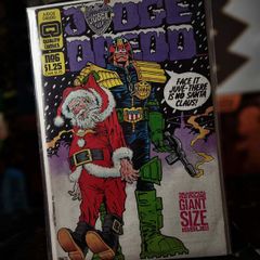 Judge Dredd ! Issue #6 ! Giant-Size Issue ! by Alan Grant ! Copper Age Comic from 1987 ! by Fleetway Quality !