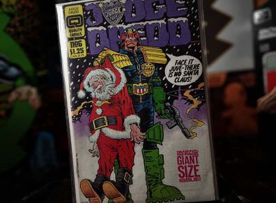 Judge Dredd ! Issue #6 ! Giant-Size Issue ! by Alan Grant ! Copper Age Comic from 1987 ! by Fleetway Quality !