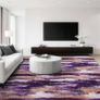 Rugs Living Room 180x270cm Large Rug for Living Room, Machine Washable Non-Slip Carpet, Soft Fluffy Pile Area Rug for Bedroom Kids Room Nursery Home, Tie-Dyed Purple Image 5