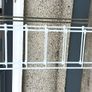 White metal double bed frame Image 3