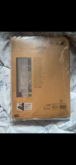 Curtain 1x140x300 white brand new