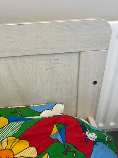 Mamas and Papas Atlas Convertible Cot Bed 3in1 Nimbus White with mattress