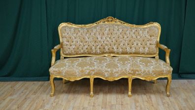 Gilded Rococo Settee